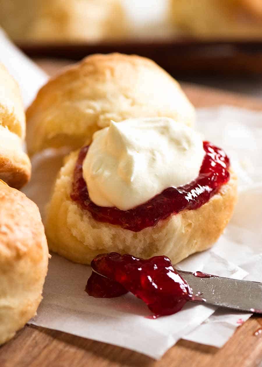 scones with lemonade