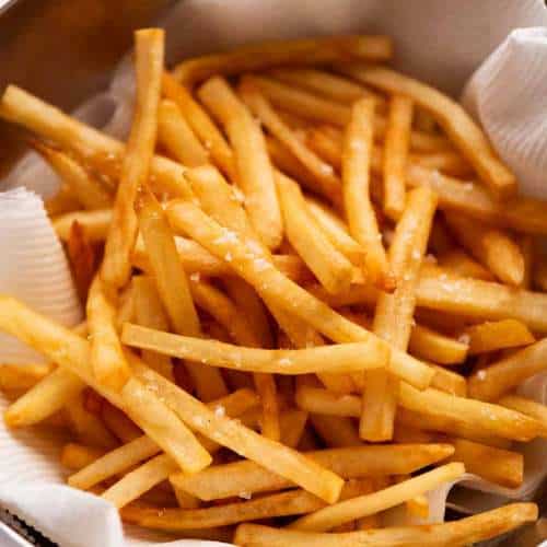 shallow fry chips