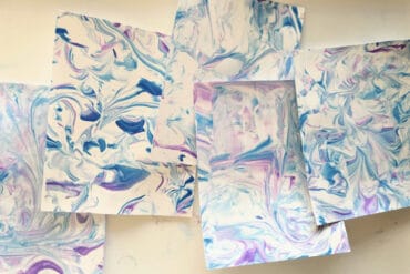 shaving foam marbling