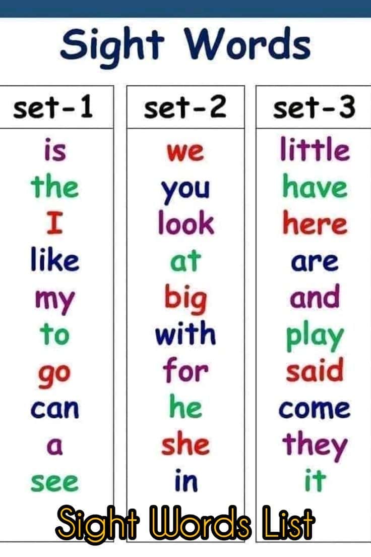 sight words