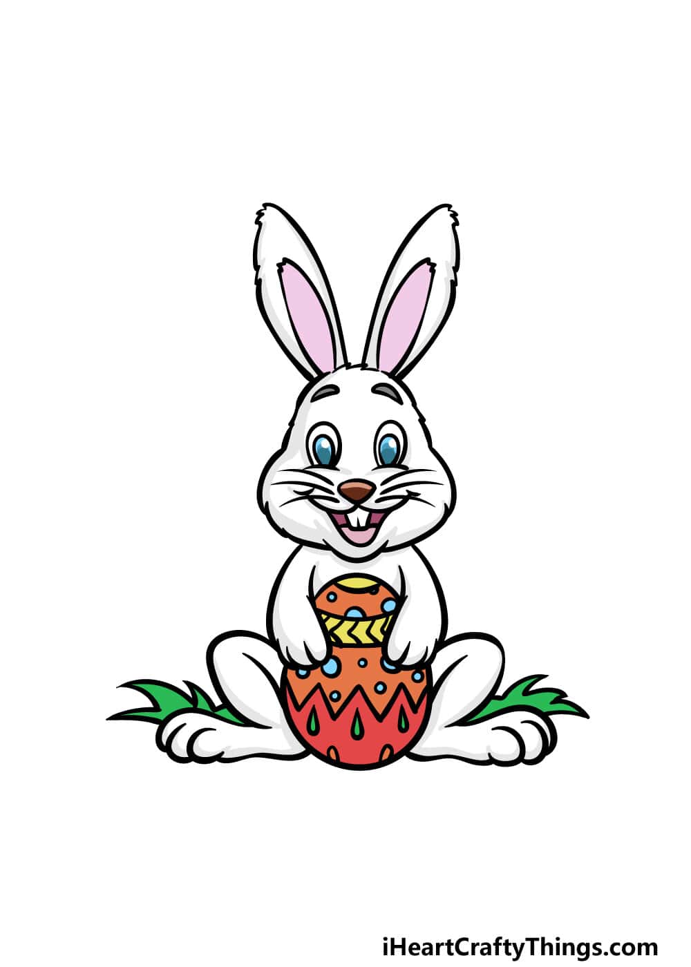 simple easter bunny drawing