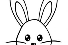 simple easter bunny drawings