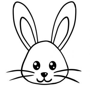 simple easter bunny drawings