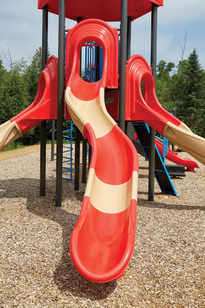 slides at playground