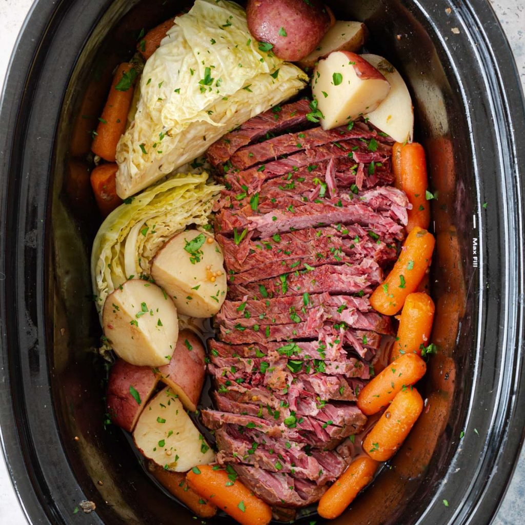 slow cooked silverside