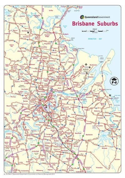 suburbs in brisbane map