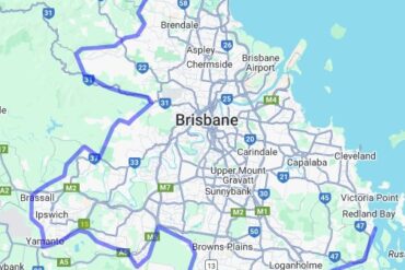 suburbs of brisbane map