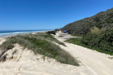 teewah beach camping area