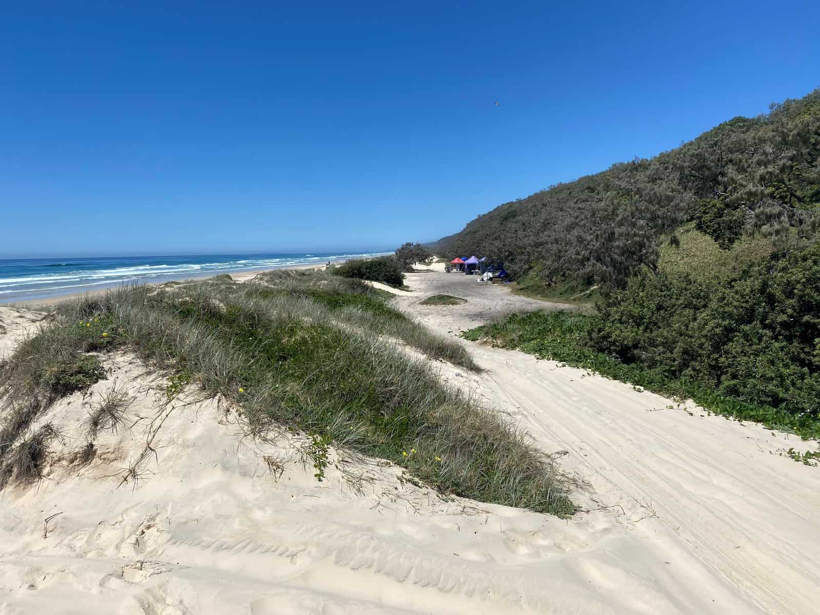 teewah beach camping area