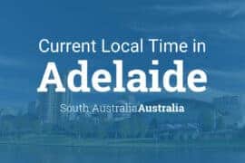 time in adelaide right now