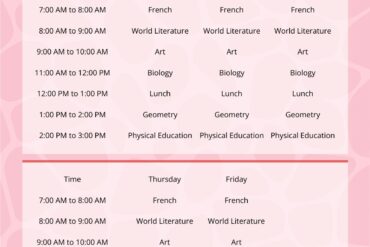 time table