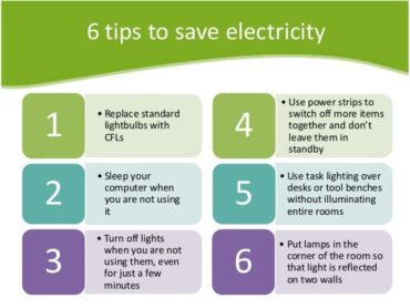 tips for saving power