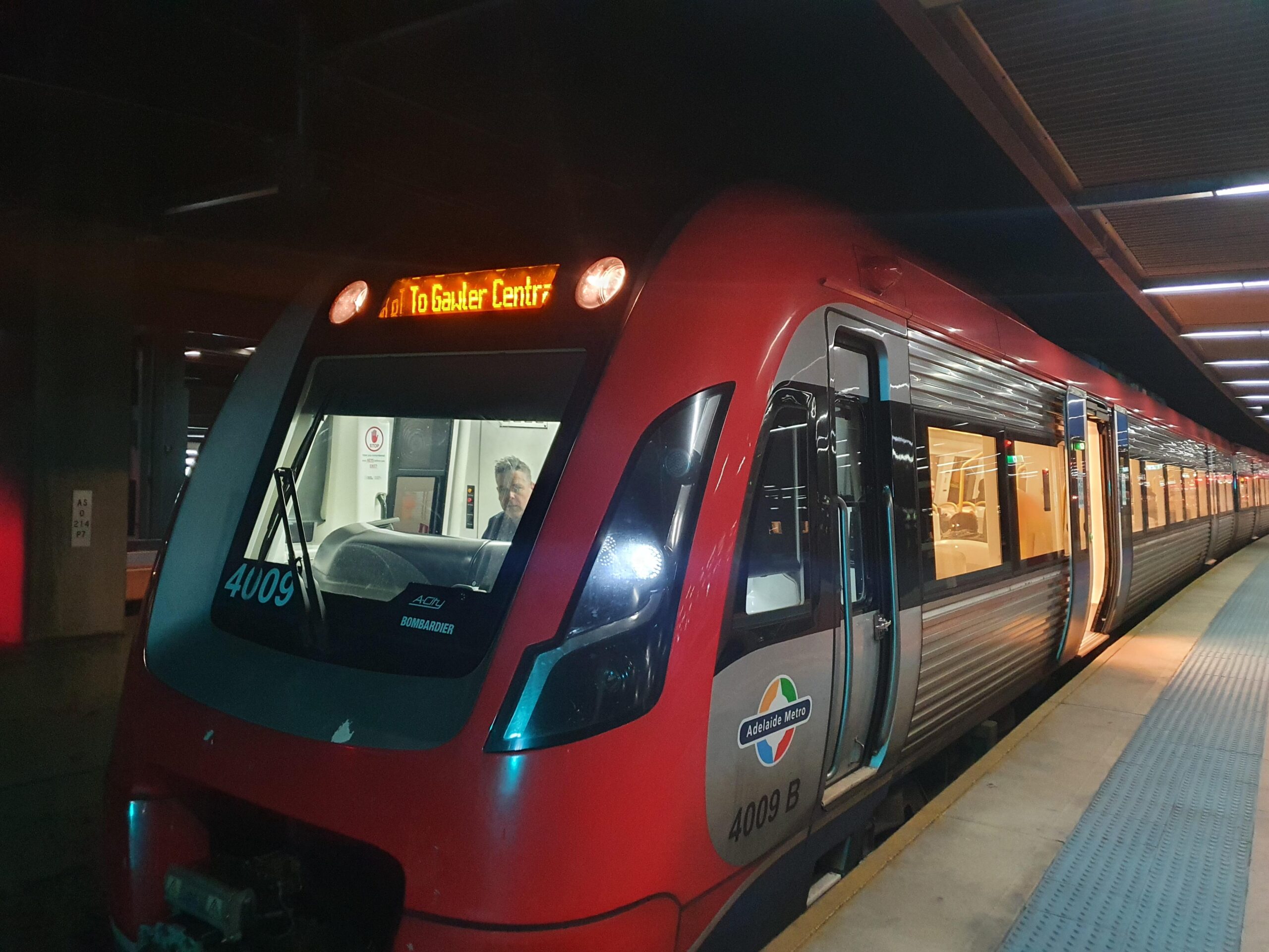 train from adelaide to gawler