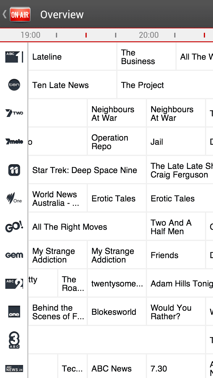 tv listings adelaide