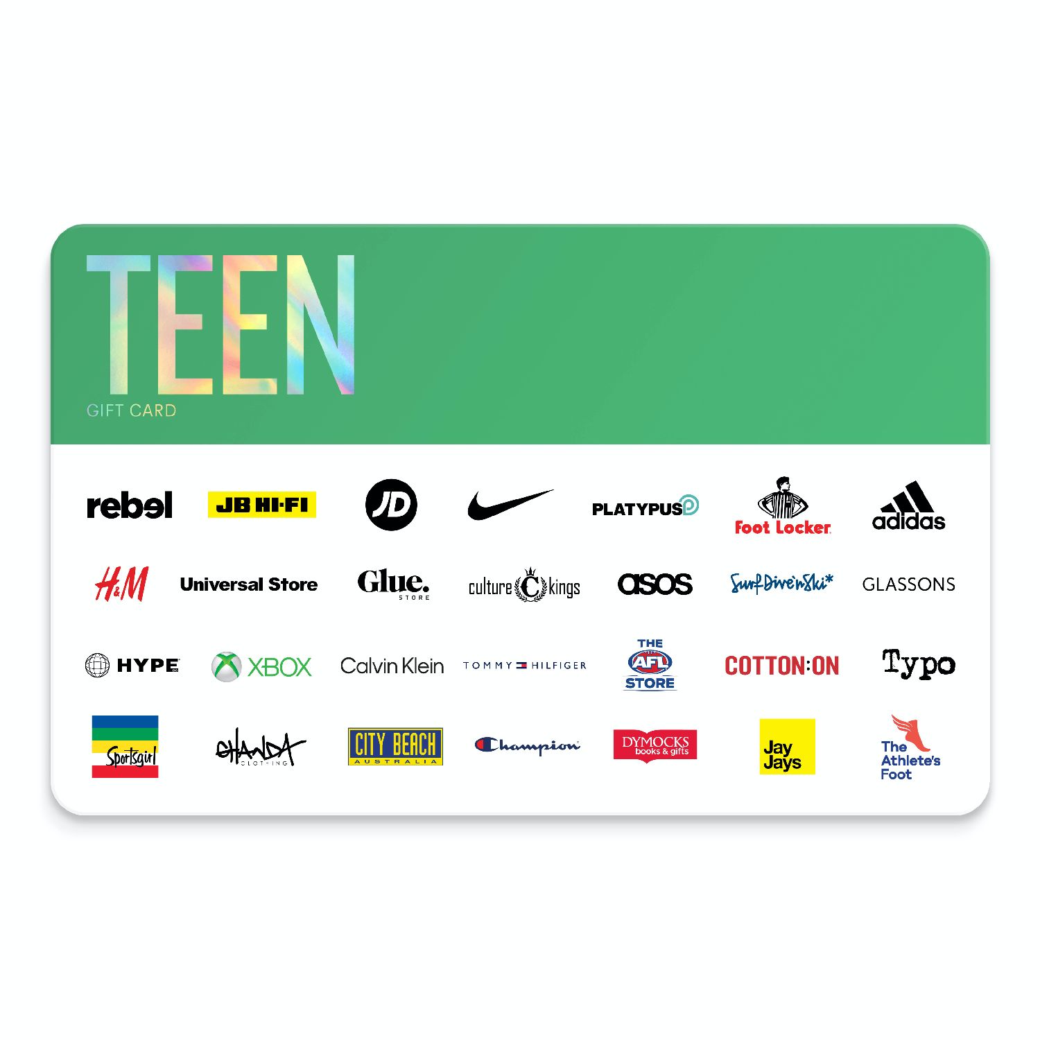 ultimate teenage gift card