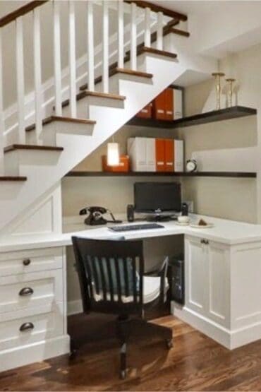 under stairs desk