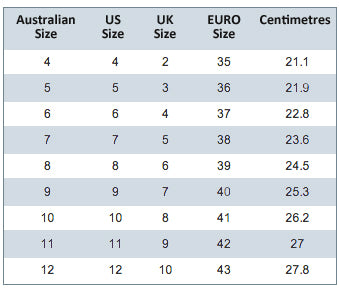 us size to aus