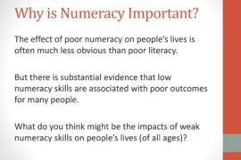 why numeracy is important