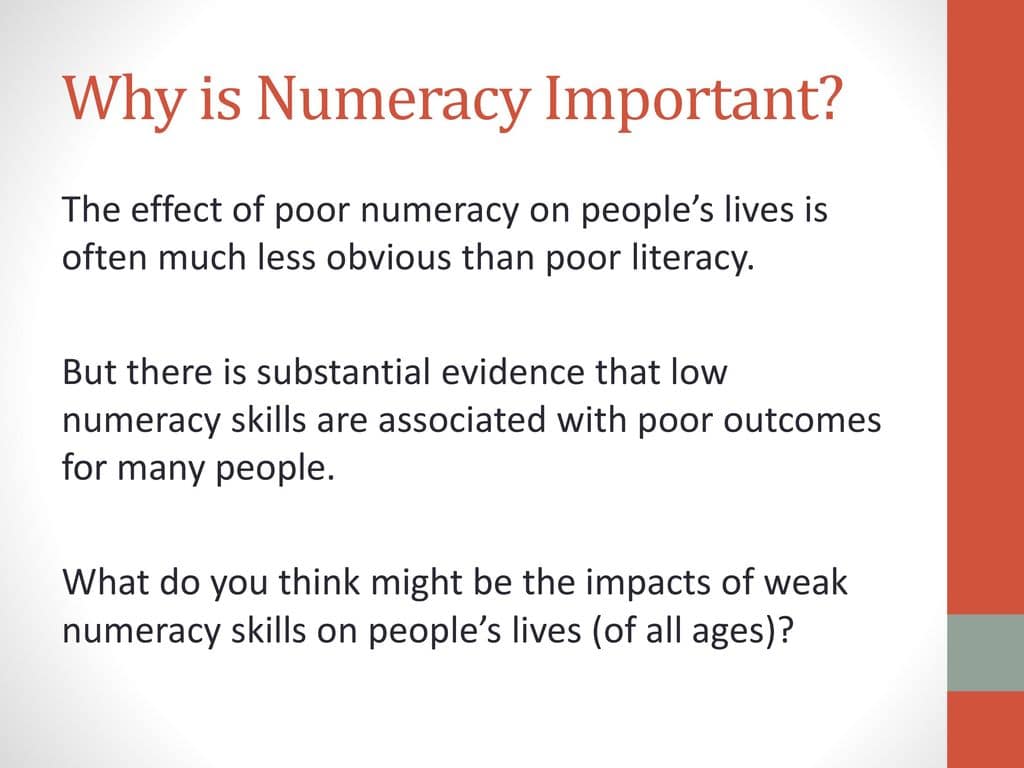 why numeracy is important