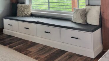 window bench seat with storage