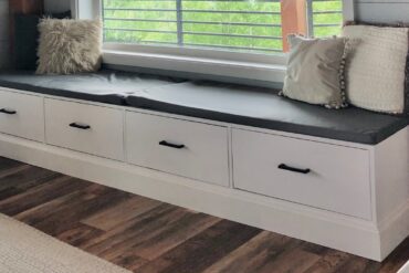 window bench seat with storage