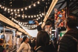 winter night market