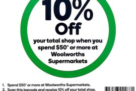 woolworth discount code