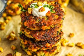 zucchini fritters corn