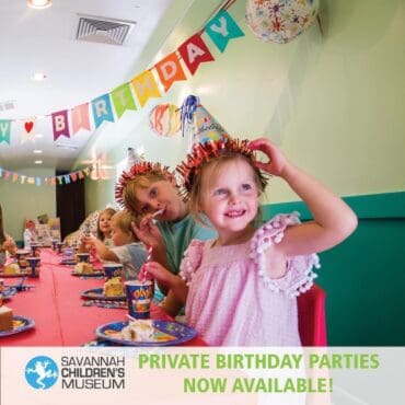 4 year old birthday party venues in Savannah Georgia