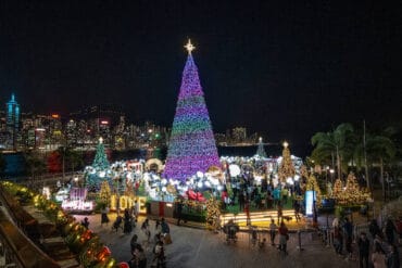 Christmas Lights in Central and Western Hong Kong Island