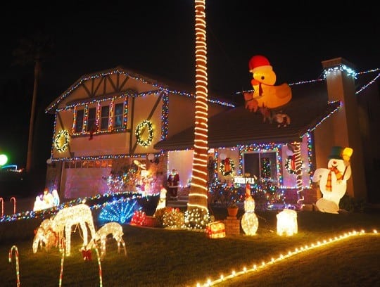 Christmas Lights in Lancaster California