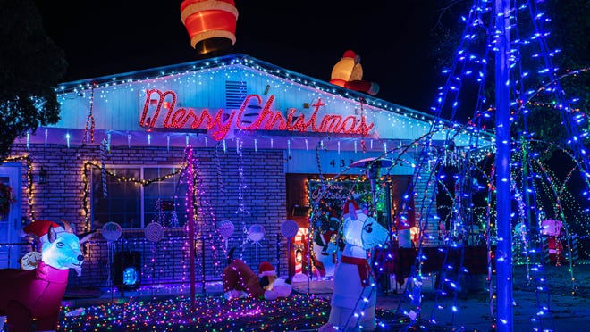 Christmas Lights in Las Cruces New Mexico