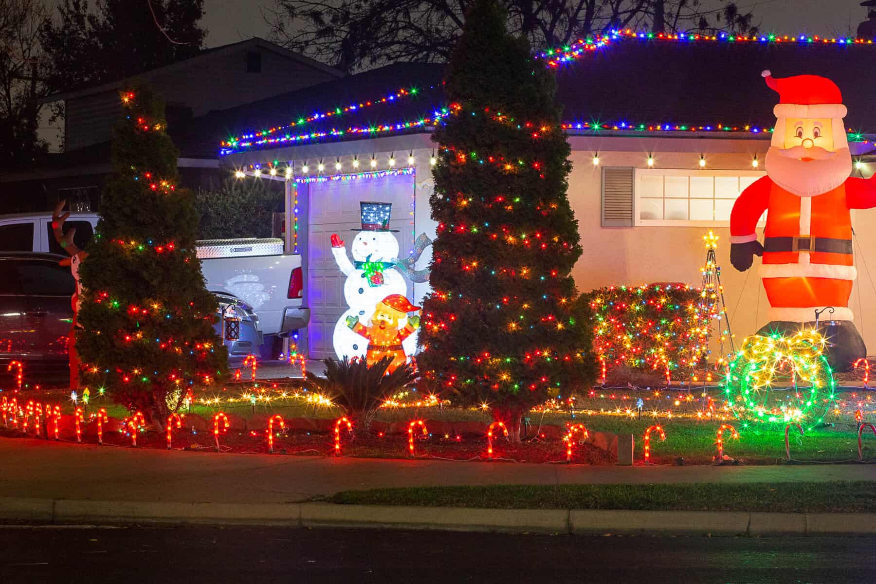 Christmas Lights in Merced California