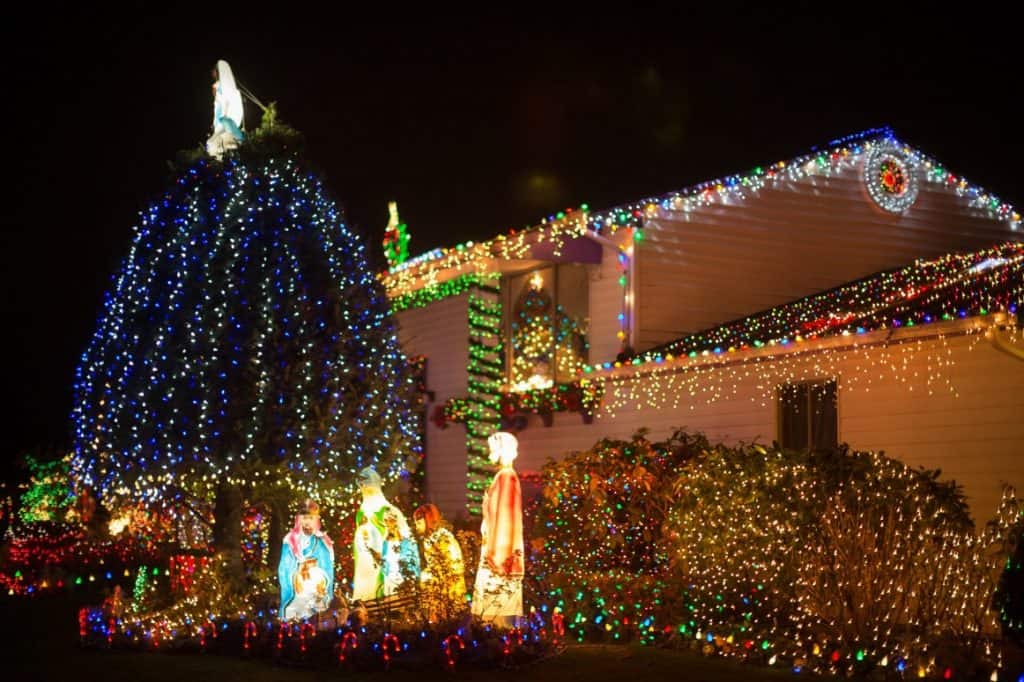 Christmas Lights in Tacoma Washington