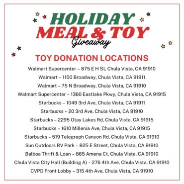 Donate Toys in Chula Vista California