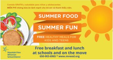 Free eating place for kids in Mountain View California