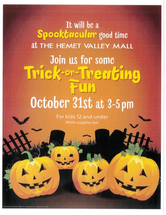 Celebrate Halloween in Hemet, California with Spooky Fun!