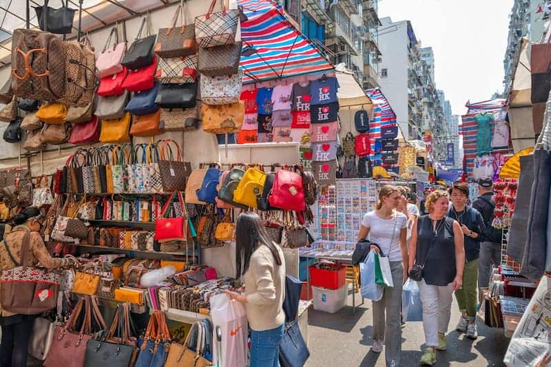 Markets in Wan Chai Hong Kong Island