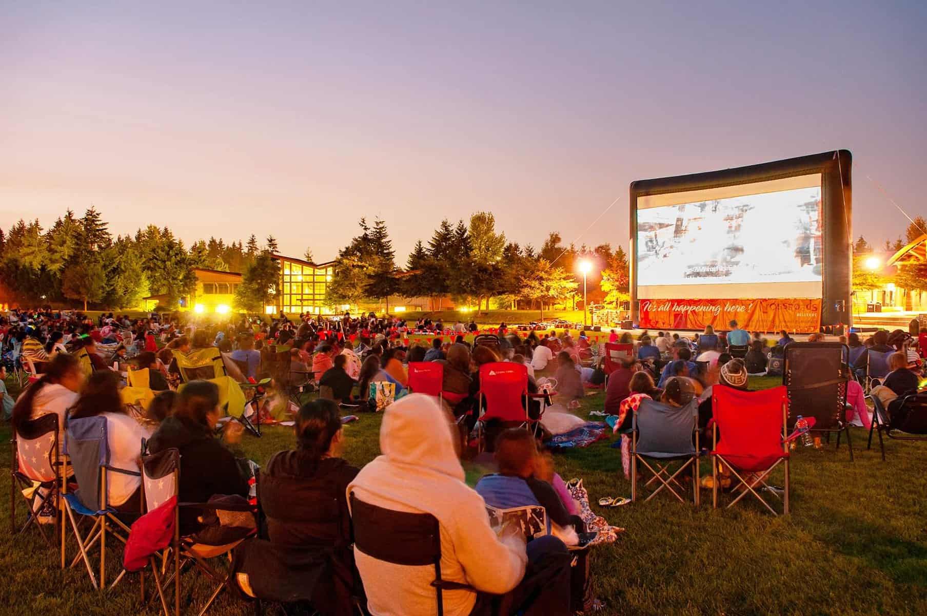 Enjoy Outdoor Cinemas in Beautiful Bellevue Washington!