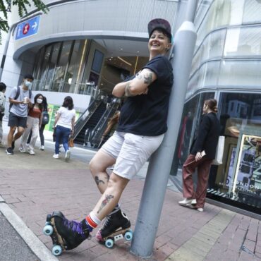 Roller Skating in Wan Chai Hong Kong Island