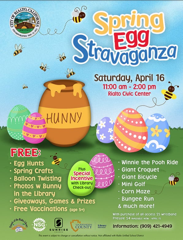 Things to do at Easter for Kids in Rialto California