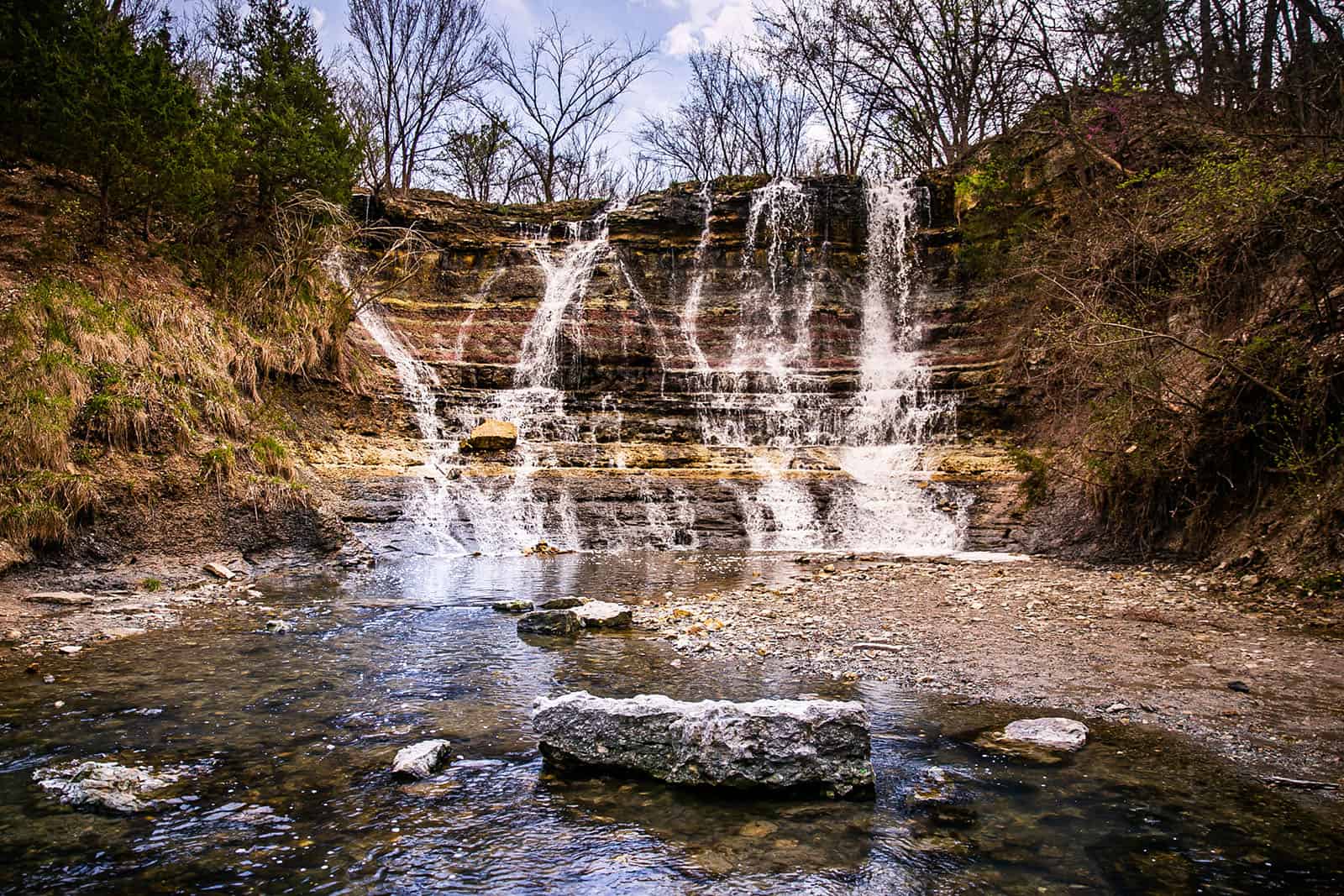 Waterfalls in Kansas City Kansas