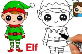 drawing of elf