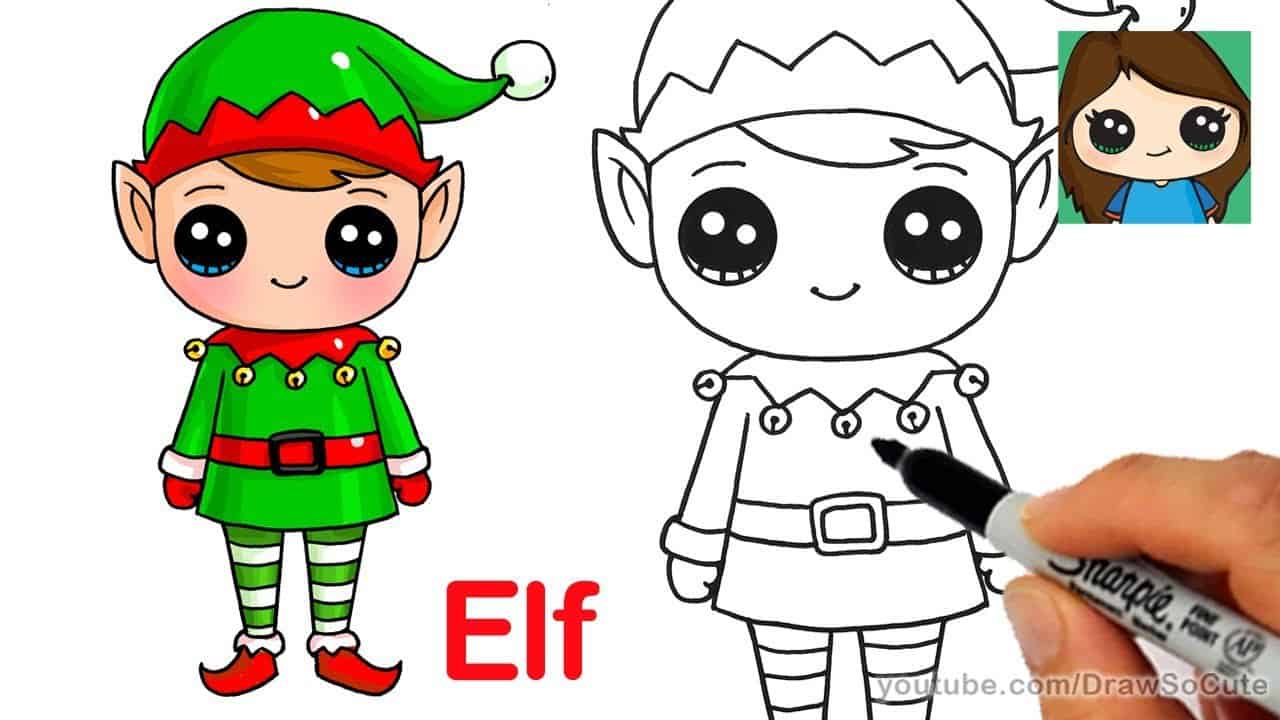 drawing of elf