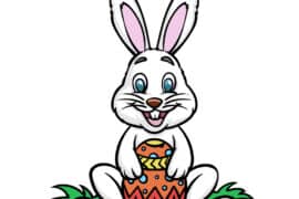 easter bunny drawing