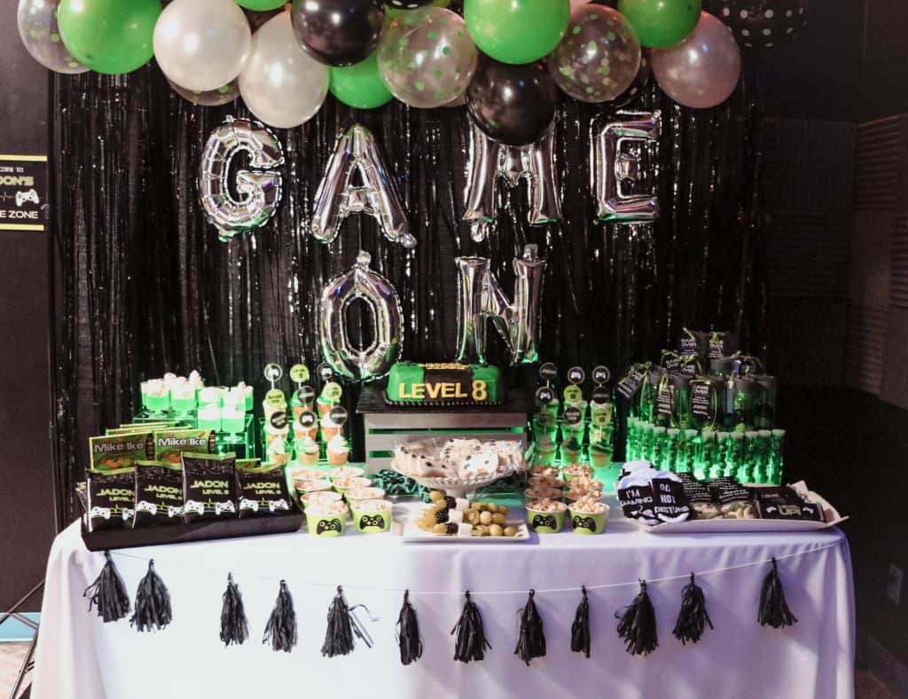 gaming birthday party