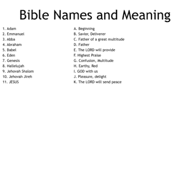 names meaning