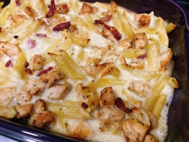 pasta bake chicken and bacon