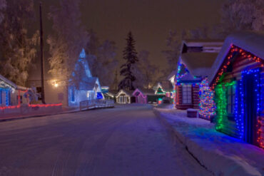 Christmas Lights in Anchorage Alaska