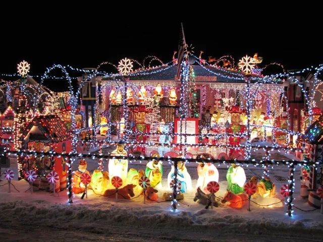 Christmas Lights in Billings Montana